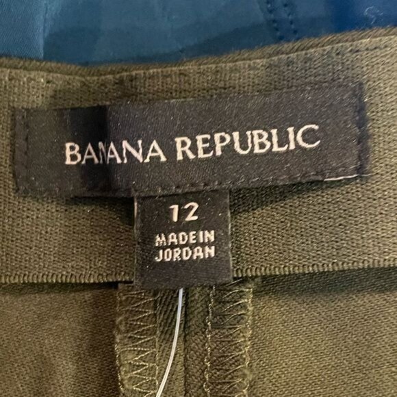 Banana Republic Sloan Legging Olive Green Size 12R Slim Fit Stretch Pants NWT - Picture 8 of 11